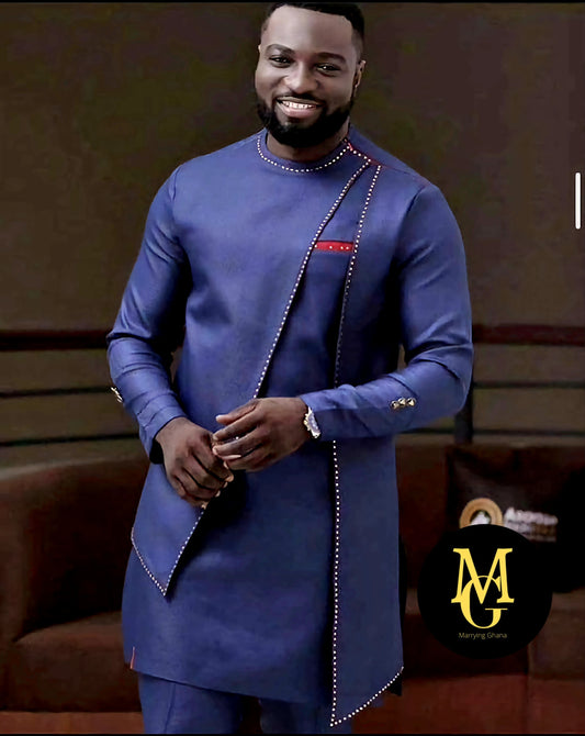 MG Men's Traditional African Wear/ Kafka, African Suit T97