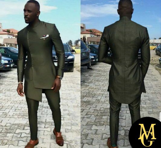 MG Men's Traditional African Wear/ Kafka, African Suit T72