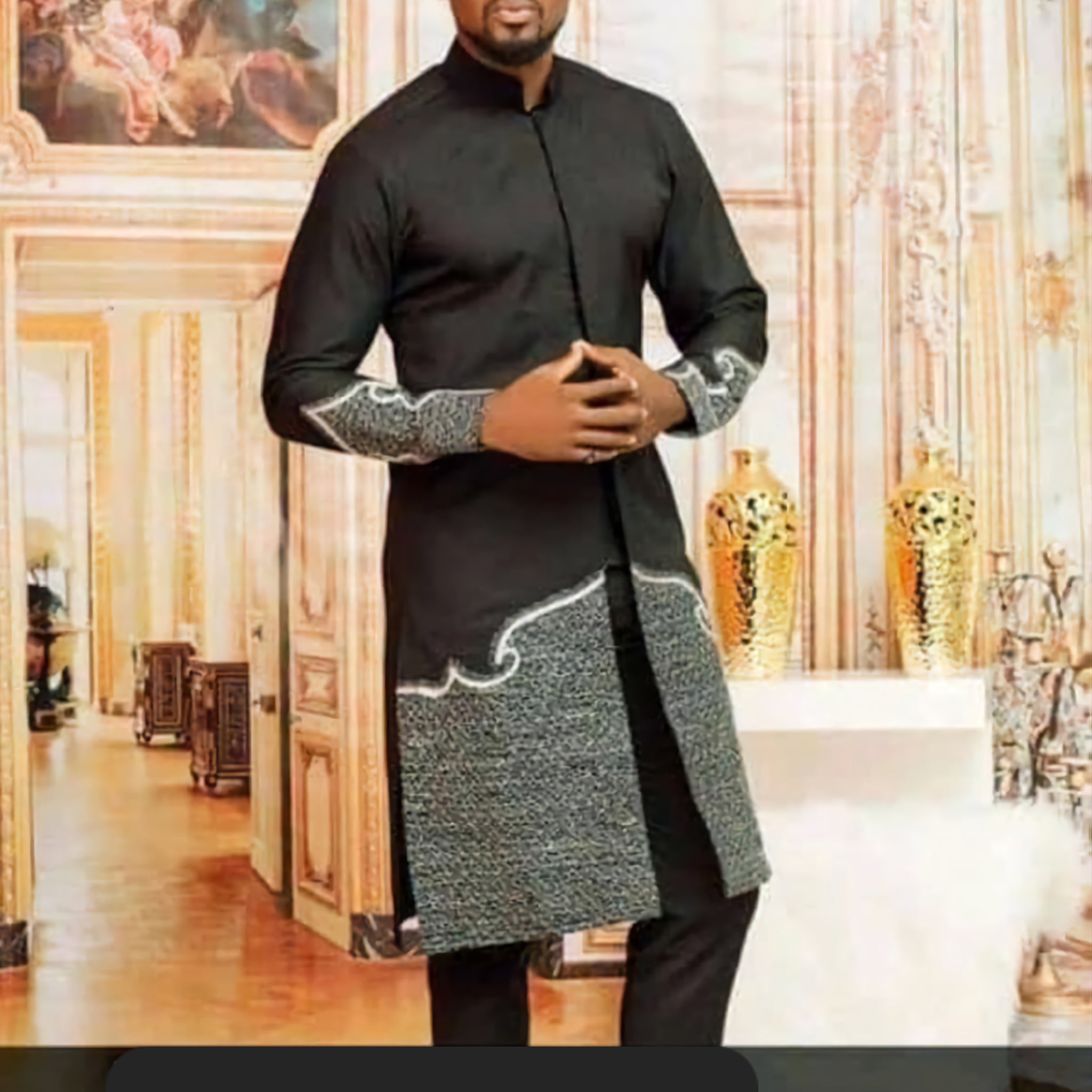 Men's Traditional African Wear/ Kafka, African Suit T3