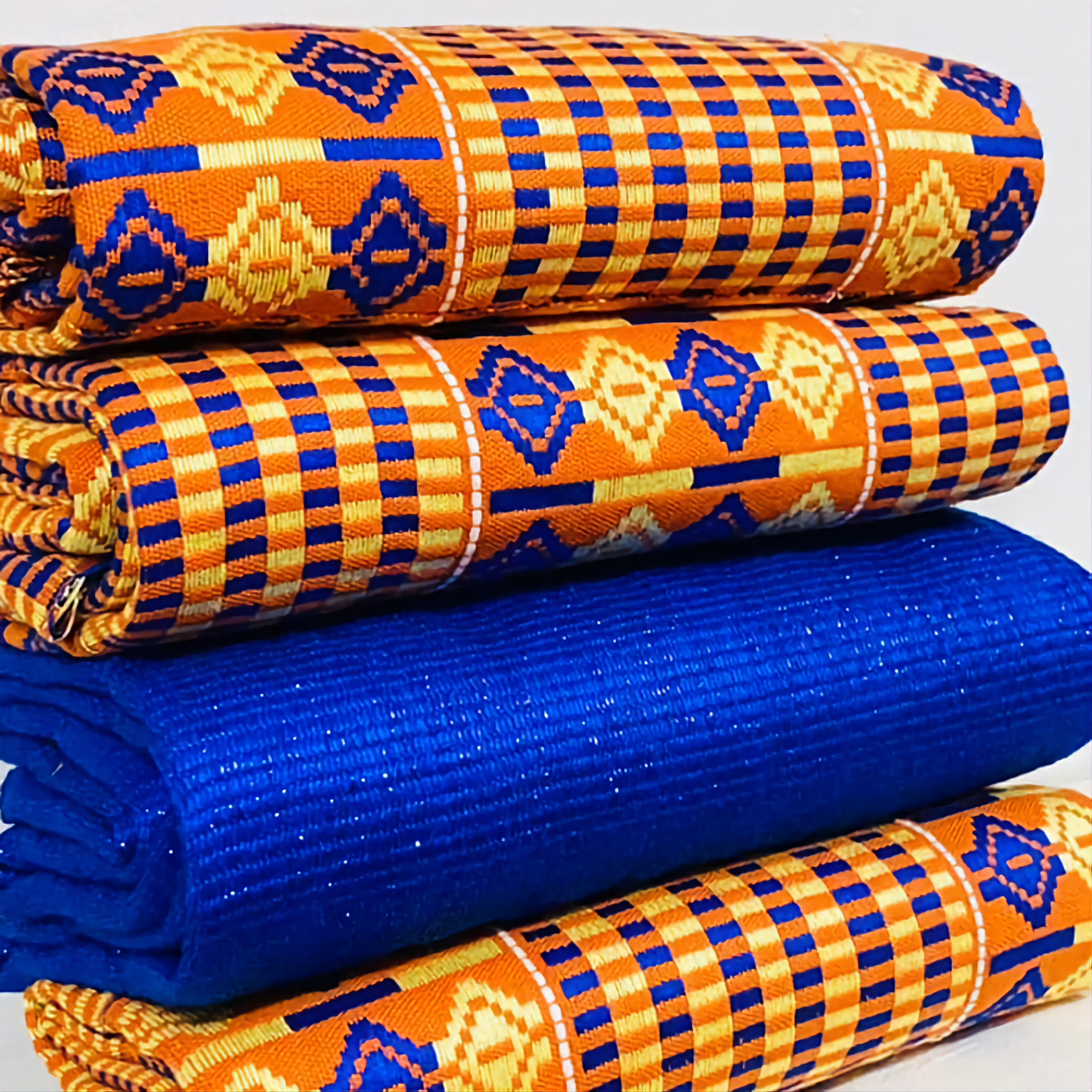 Authentic Hand Weaved Kente Cloth A2380