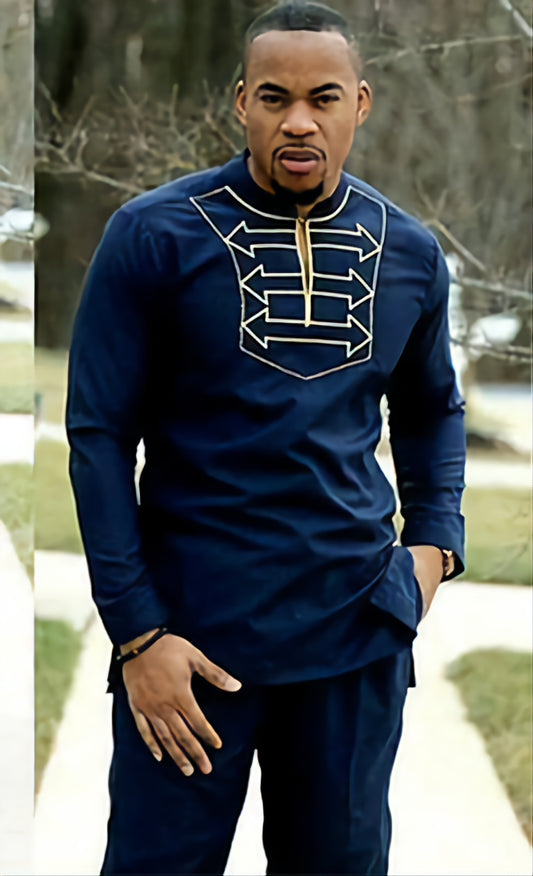 MG Men's Traditional African Wear/ Kafka, African Suit T74