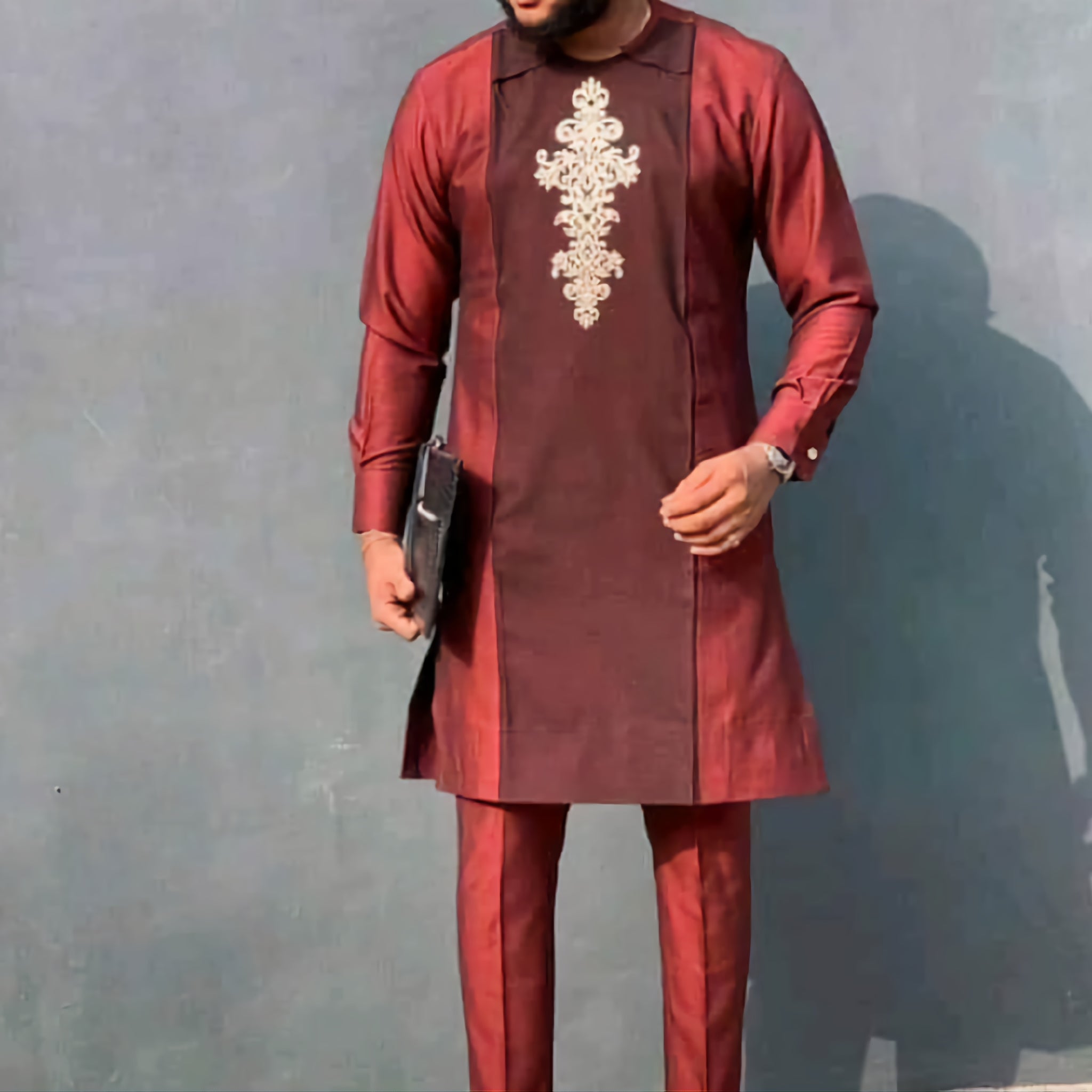 MG Men's Traditional African Wear/ Kafka, African Suit T36
