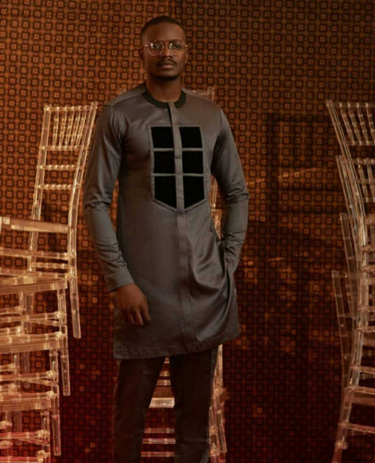 MG Men's Traditional African Wear/ Kafka, African Suit T56