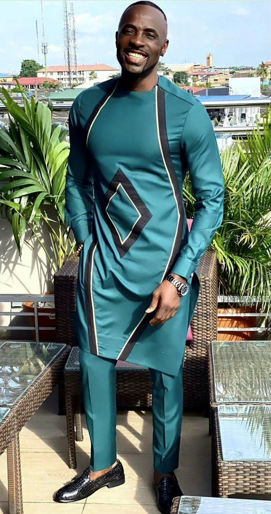 MG Men's Traditional African Wear/ Kafka, African Suit T99