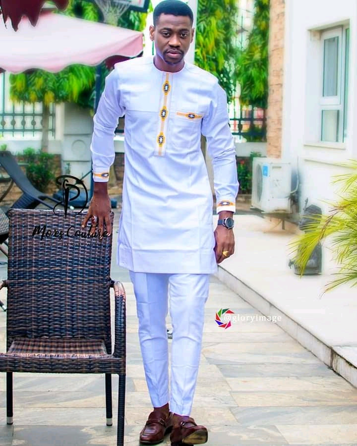 All white African men outfit, Men’s African traditional wear ,African men’s  Special occasion clothes, Men’s senator,African native wear