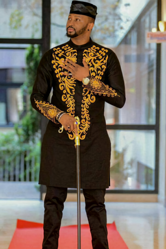 MG Men's Traditional African Wear/ Kafka, African Suit T49