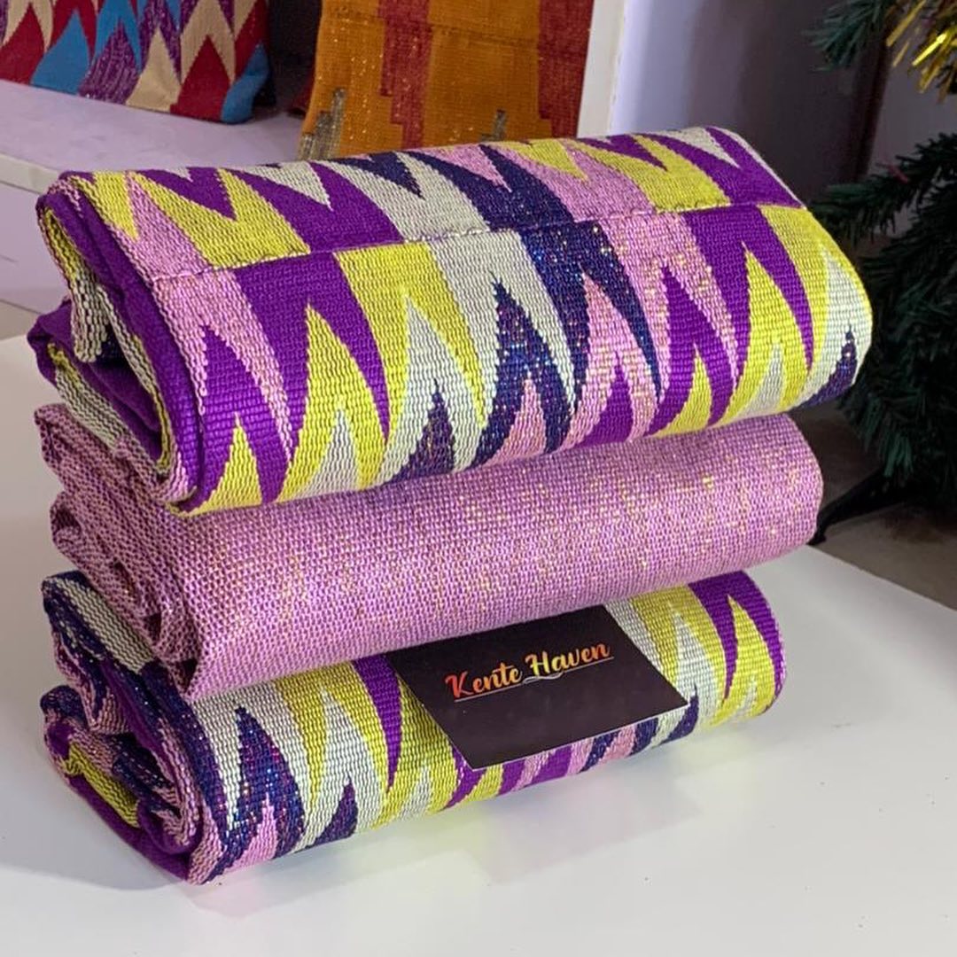 Purple And Gold Kente Cloth | lewisvillearts.org