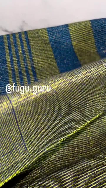 Fugu Guru New Fashion Brand Collection gives highest quality Striped Bonwire Kente Cloth/ FG103