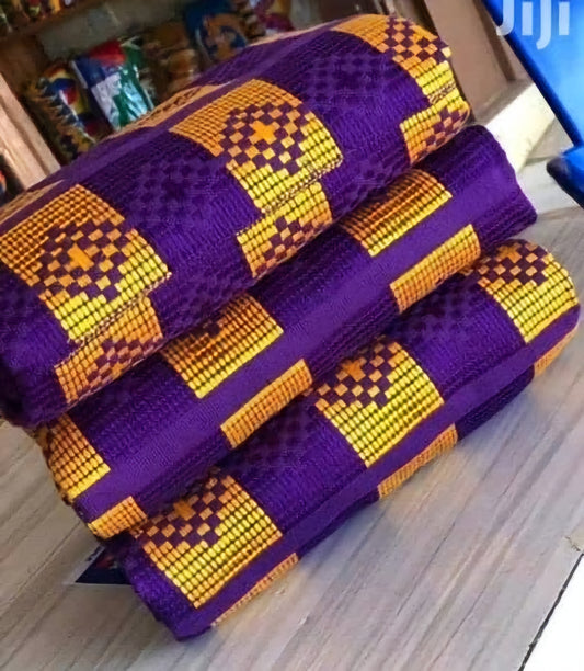 Authentic Hand Weaved Kente Cloth A500