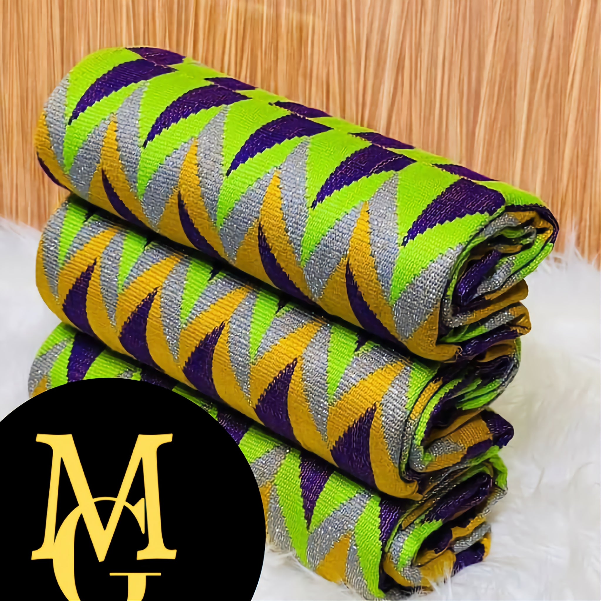 MG Authentic Hand Weaved Kente Cloth A