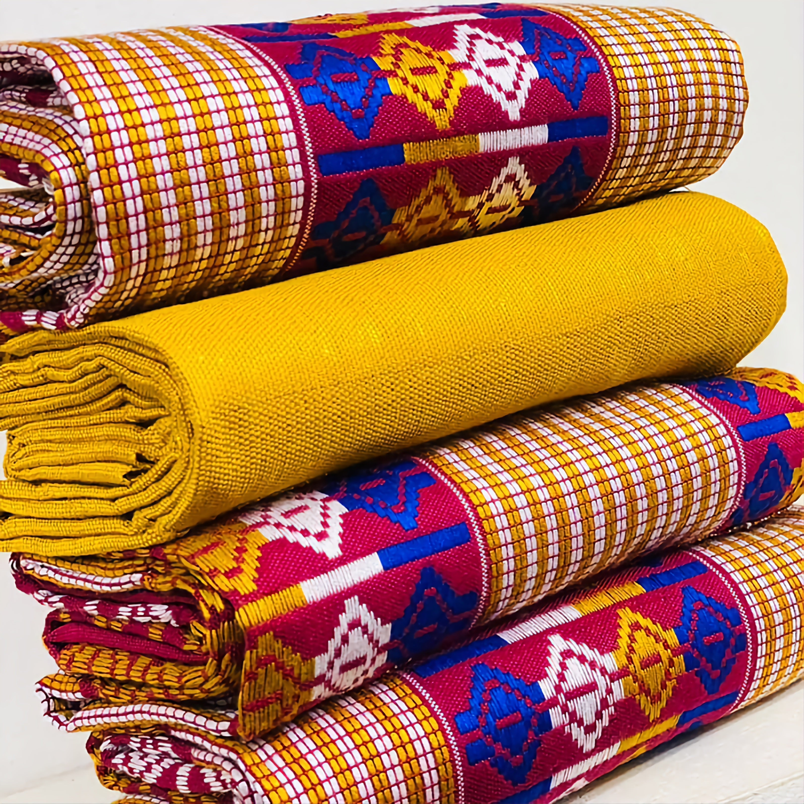 Authentic hand Woven Kente Cloth outlet from Ghana/ Amewuho WK48