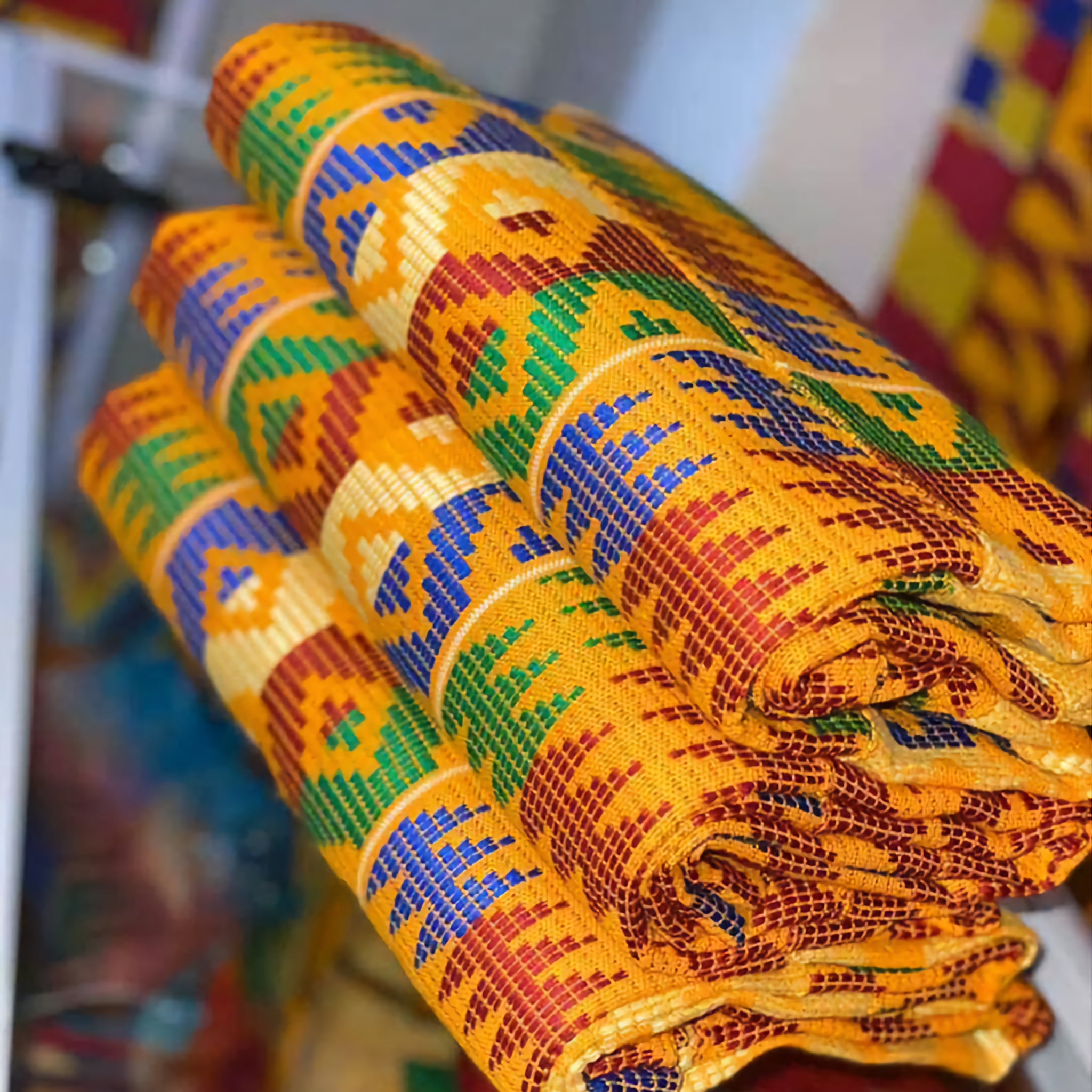MG Authentic Hand Weaved Kente Cloth A2222