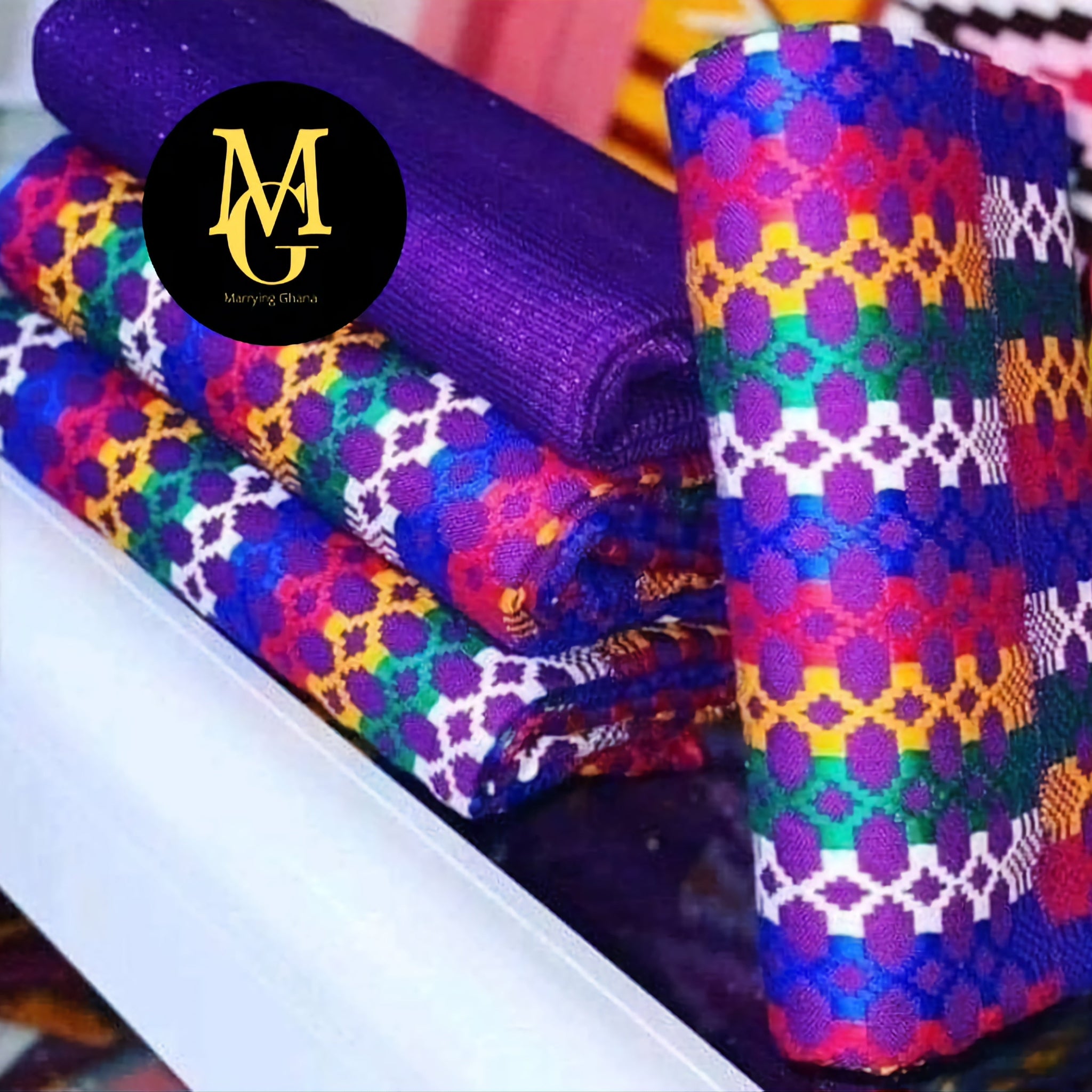 MG Authentic Hand Weaved Kente Cloth A2540