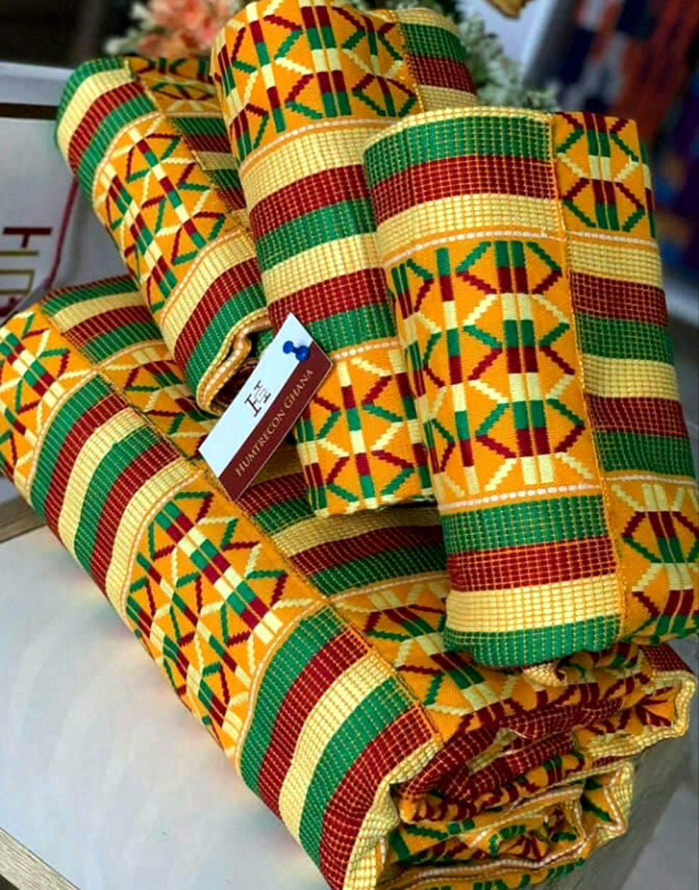 MG Authentic Hand Weaved Kente Cloth A2213