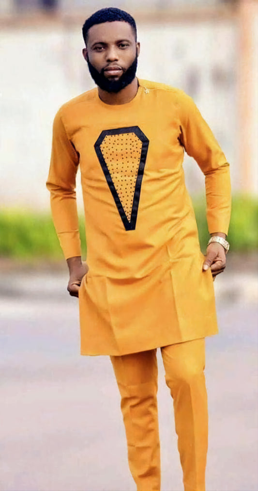 MG Men's Traditional African Wear/ Kafka, African Suit T41