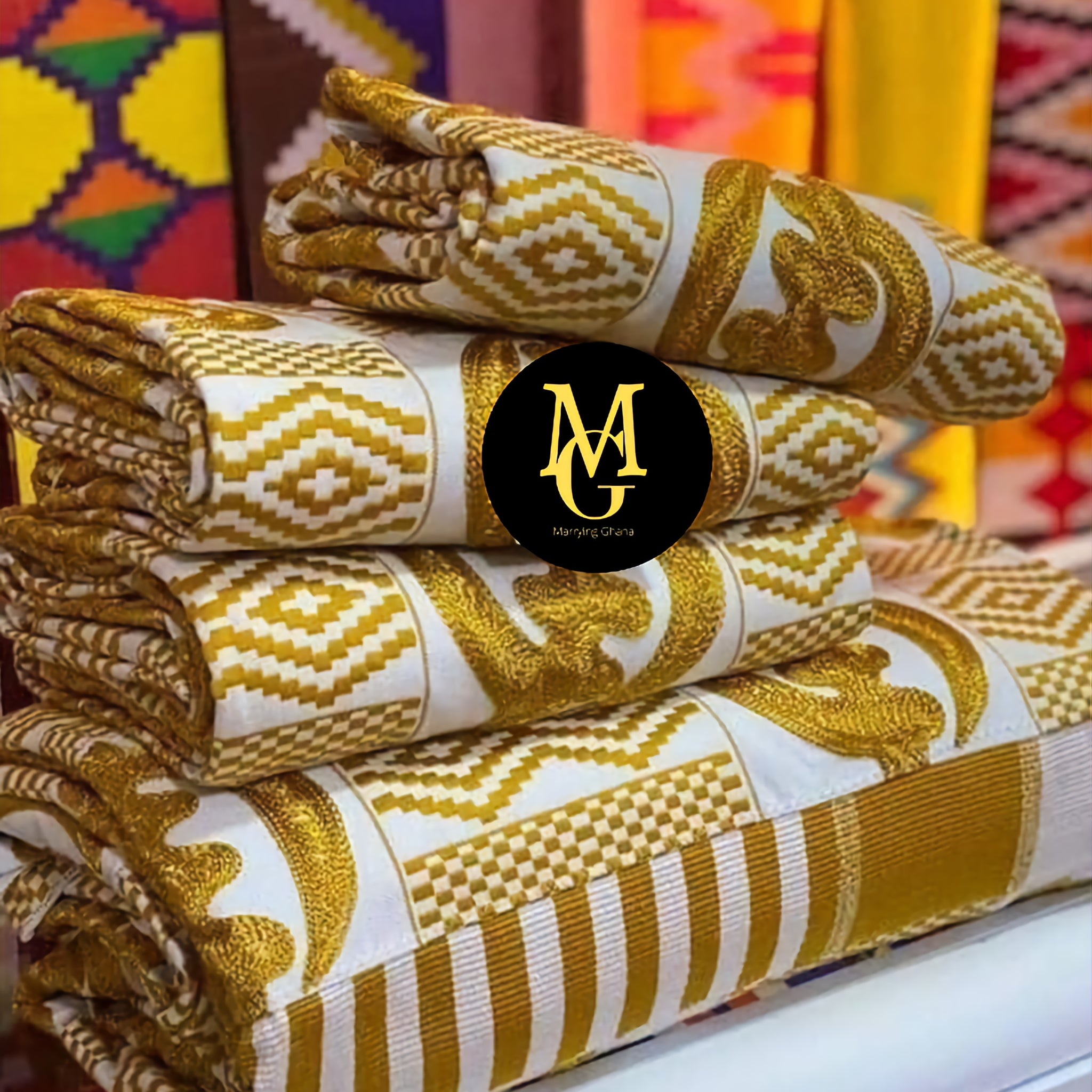 MG Authentic Hand Weaved Kente Cloth A2718