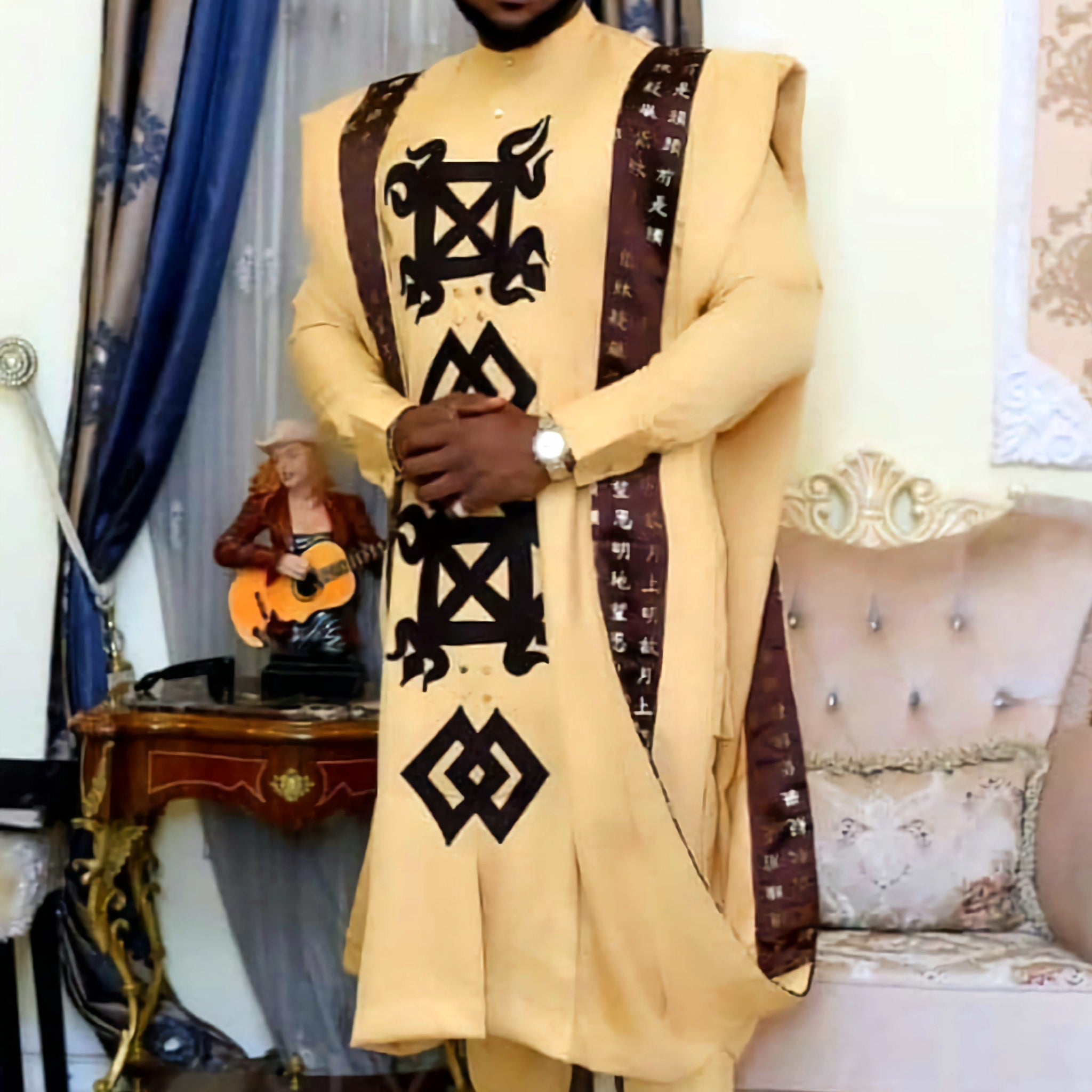 MG Prestige 4 Piece Yoruba Agbada Traditional Clothing AGP4