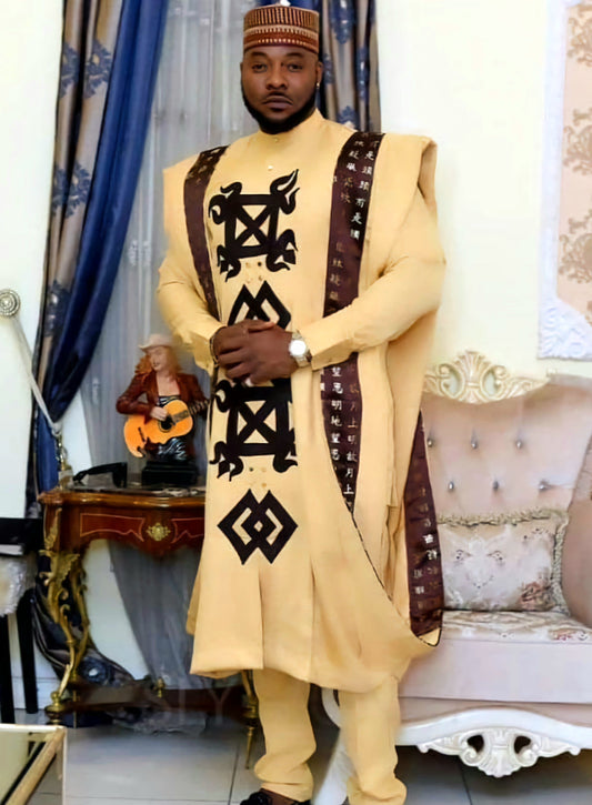 MG Prestige 4 Piece Yoruba Agbada Traditional Clothing AGP4