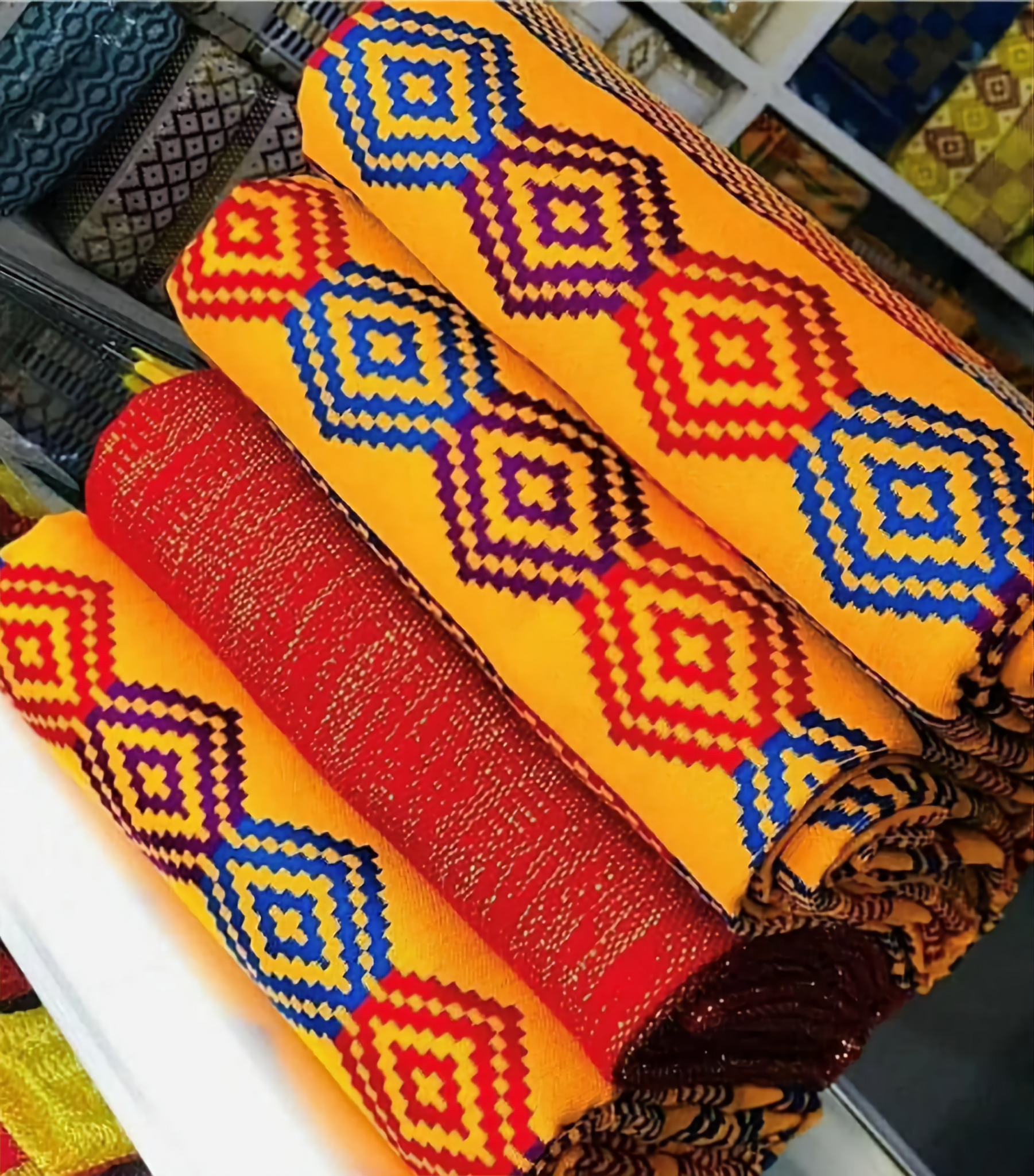 MG Authentic Hand Weaved Kente Cloth A2522