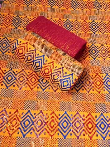 MG Authentic Hand Weaved Kente Cloth A638