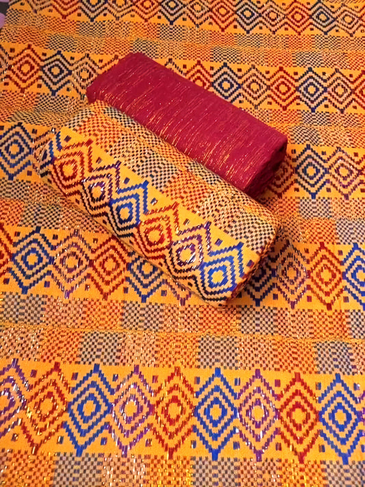 MG Authentic Hand Weaved Kente Cloth A638