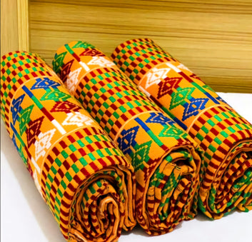 MG Authentic Hand Weaved Kente Cloth A451