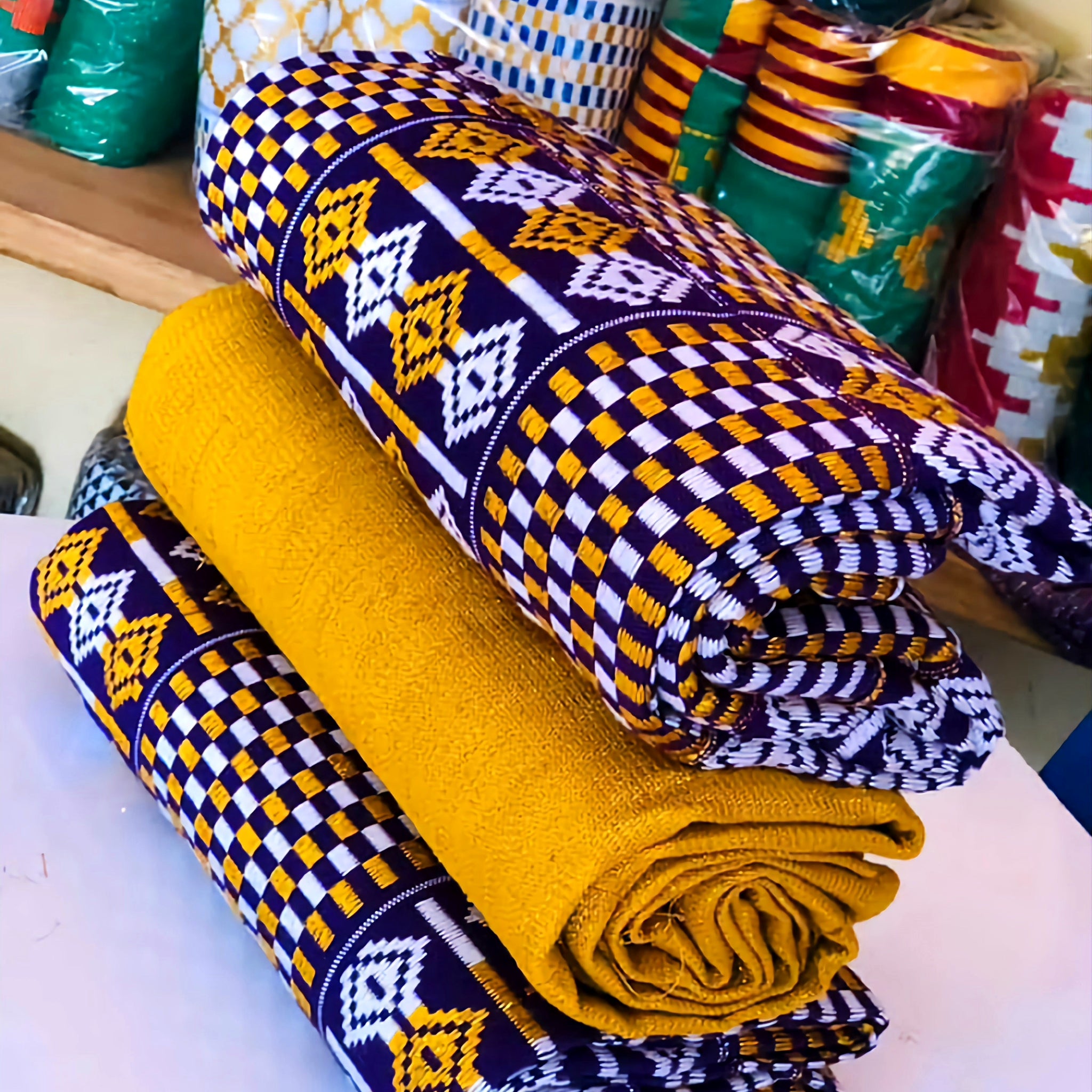 MG Authentic Hand Weaved Kente Cloth A2588