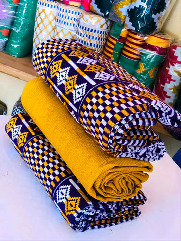 MG Authentic Hand Weaved Kente Cloth A2588