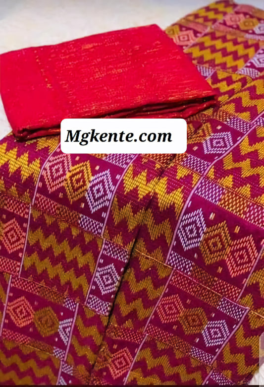 MG Authentic Hand Weaved Kente Cloth A636