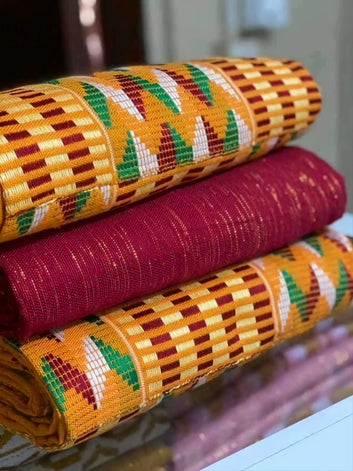 MG Authentic Hand Weaved Kente Cloth A2228