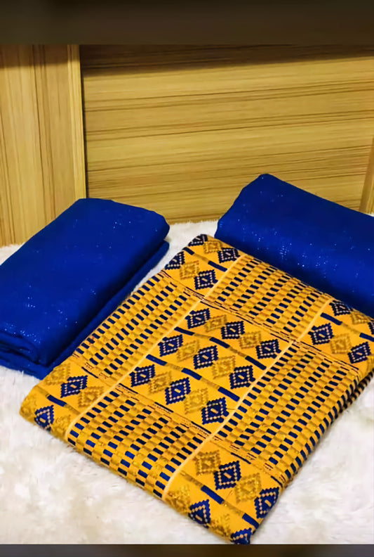 MG Authentic Hand Weaved Kente Cloth A605