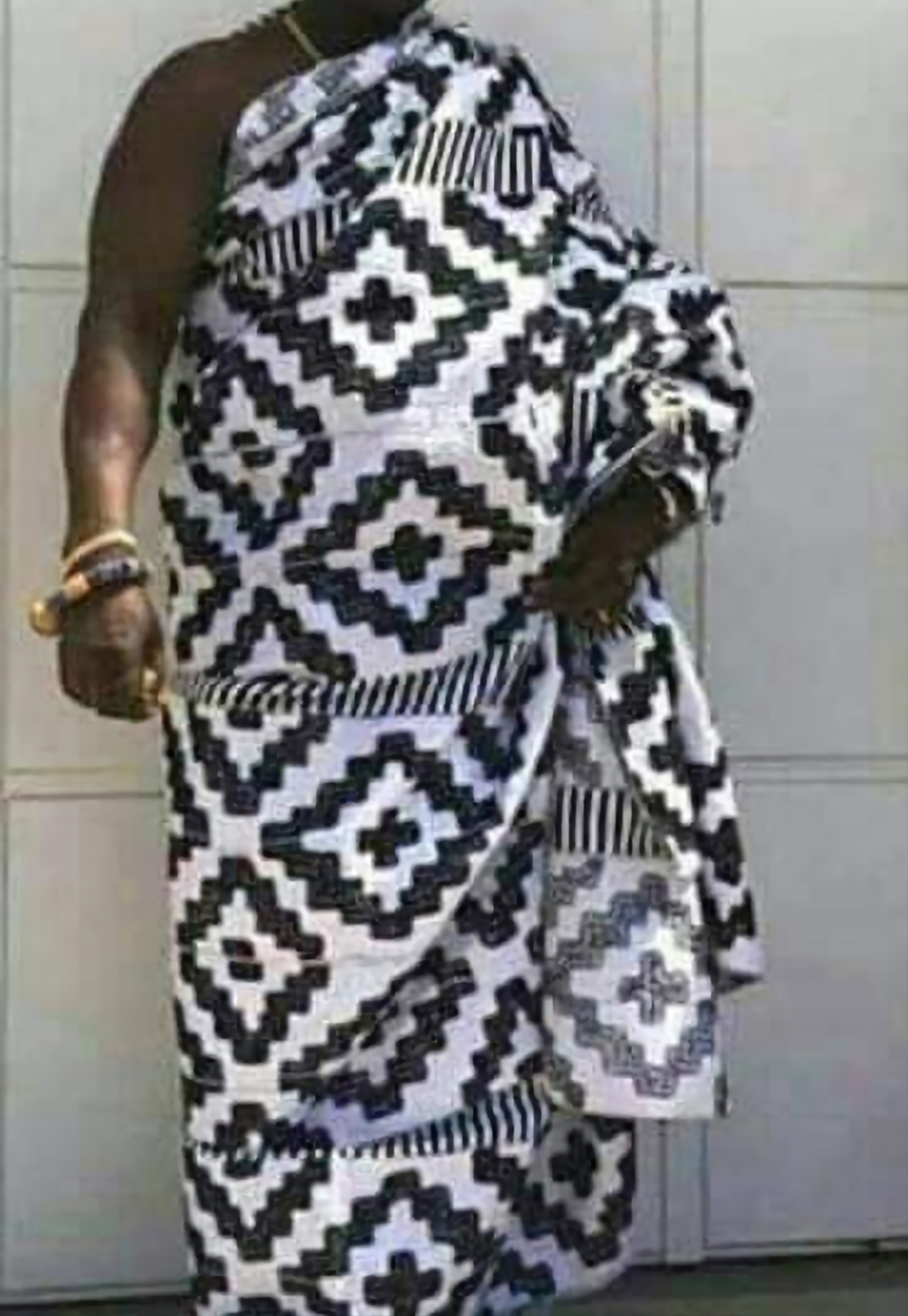 MG Authentic Hand Weaved Kente Cloth A77