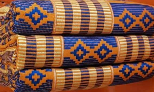 Authentic Hand Weaved Kente Cloth A456