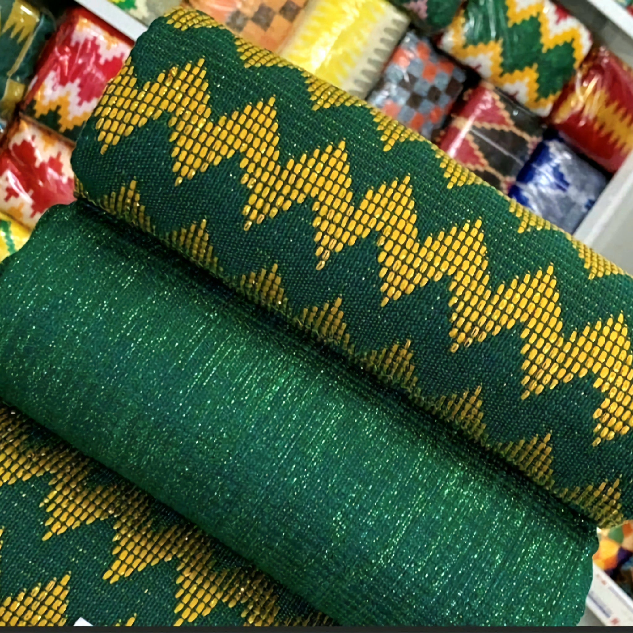 MG Authentic Hand Weaved Kente Cloth A4015