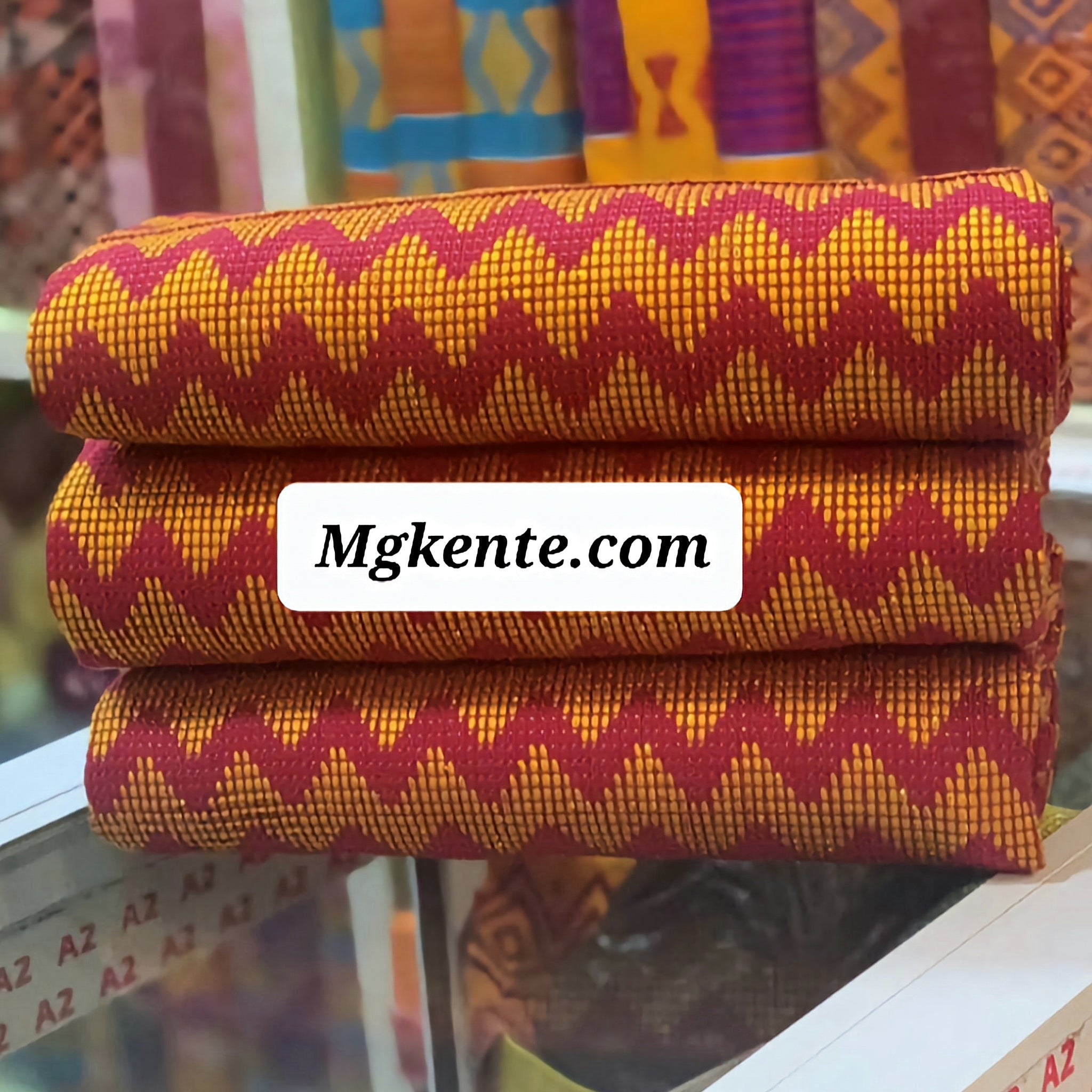 MG Authentic Hand Weaved Kente Cloth A4011