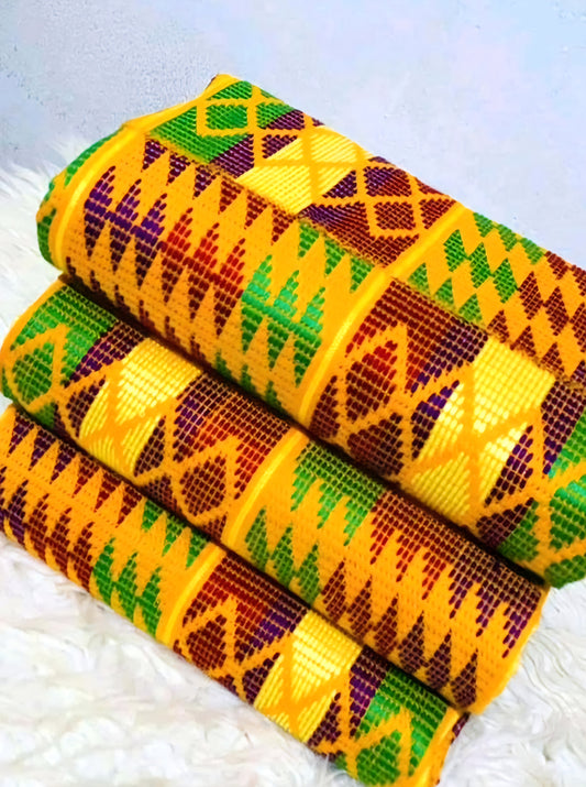 MG Authentic Hand Weaved Kente Cloth A428