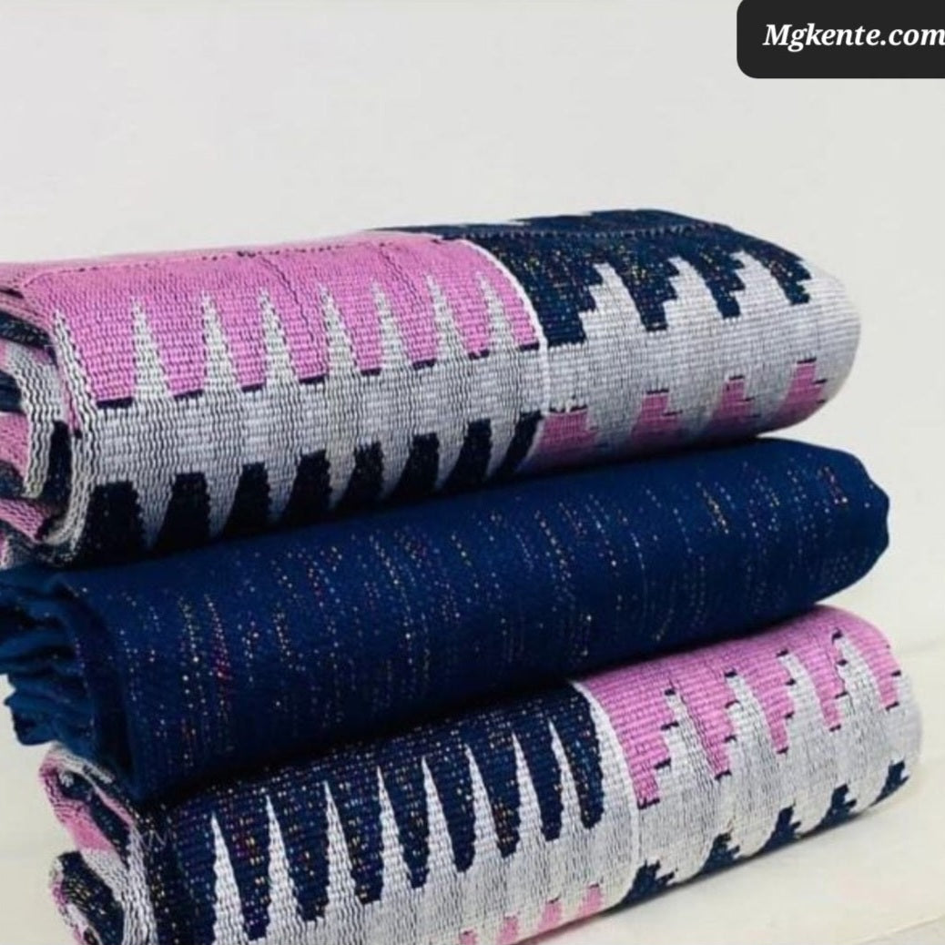 MG Premium Double Pattern Hand Weaved Kente Cloth P423