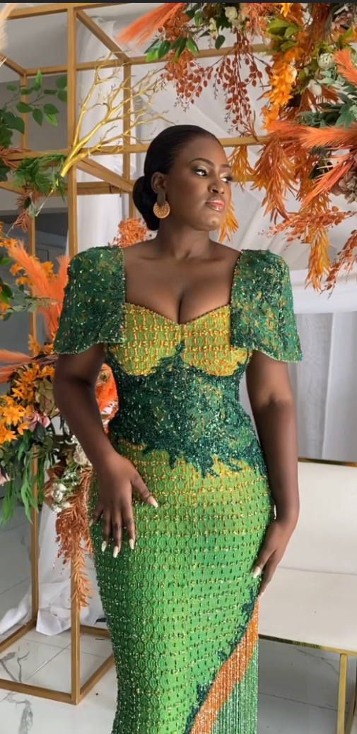 Authentic Hand Weaved -Kente Event Dress AD469