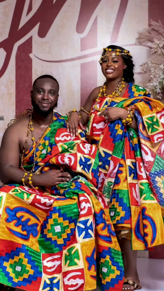 Nice and quality kente cloth for traditional wedding