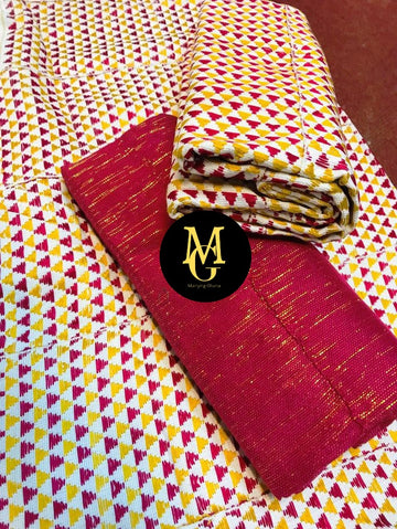 Authentic Hand Weaved Kente Cloth A2647