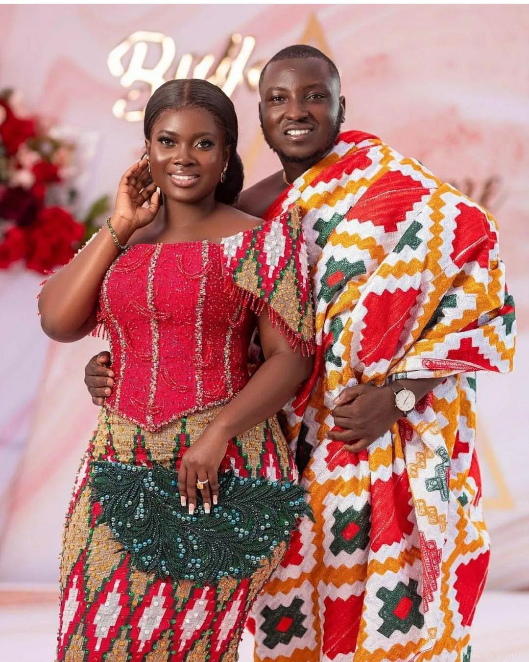 Nice and quality kente cloth for traditional wedding