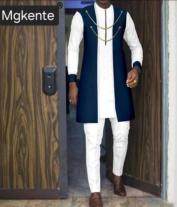 MG Men's Traditional African Wear/ Kafka, African Suit TW