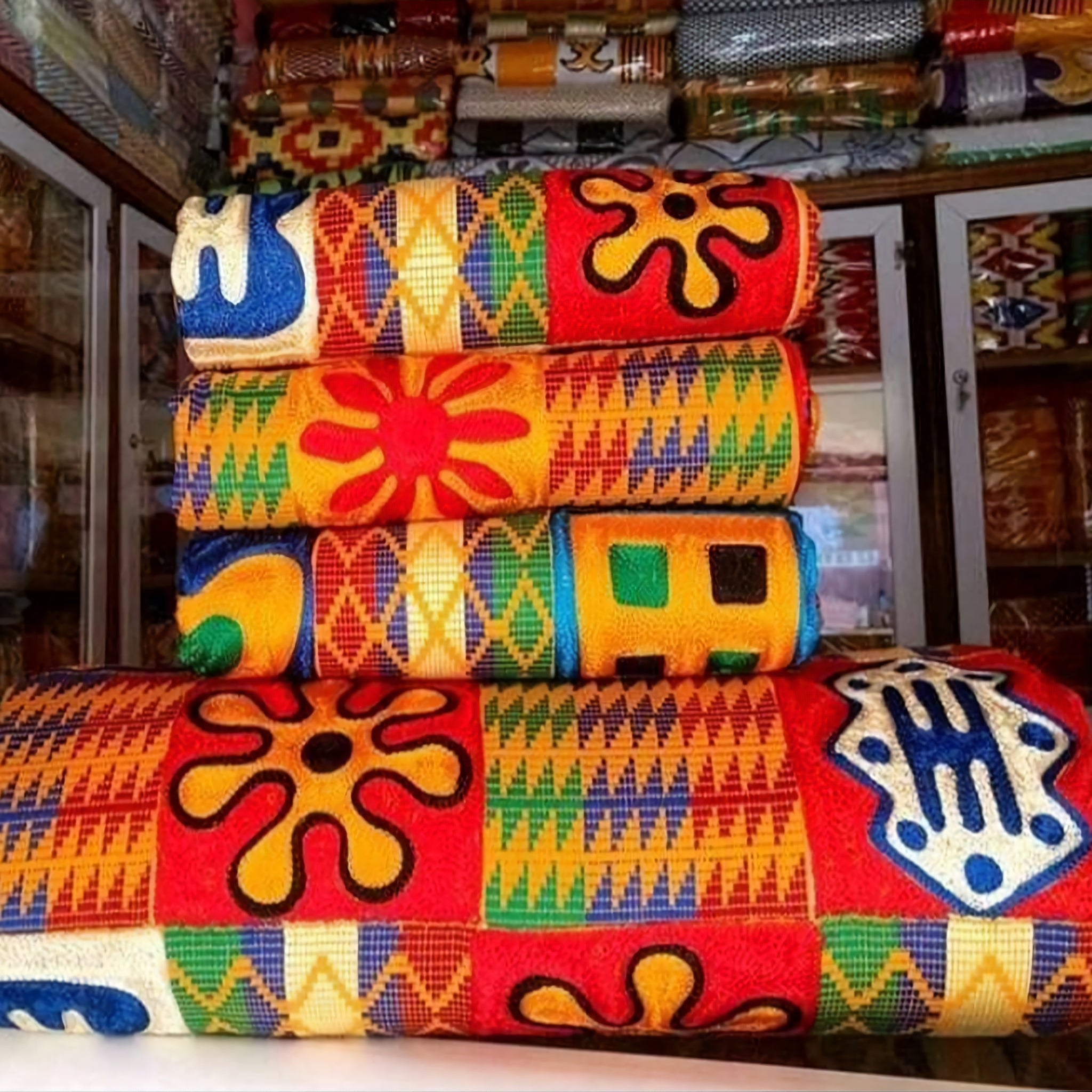 MG Authentic Hand Weaved Kente Cloth A2239