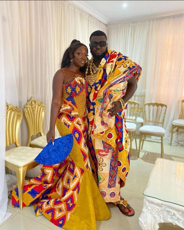 Ghana Kente Wedding Gown