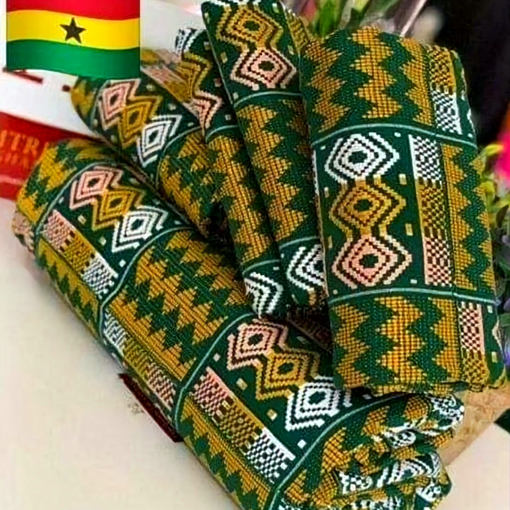 MG Authentic Hand Weaved Kente Cloth A2703