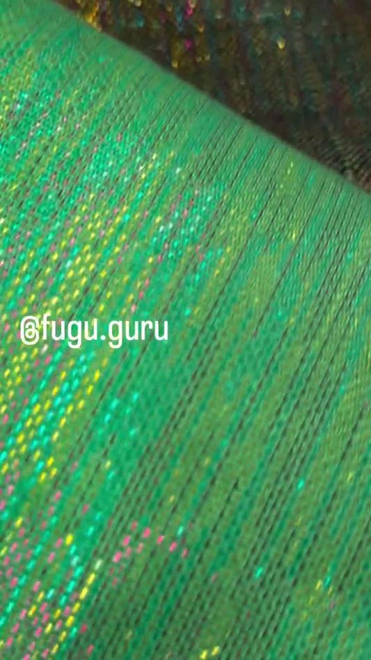 Fugu Guru New Fashion Brand Collection gives highest quality Striped Bonwire Kente Cloth/ FG85