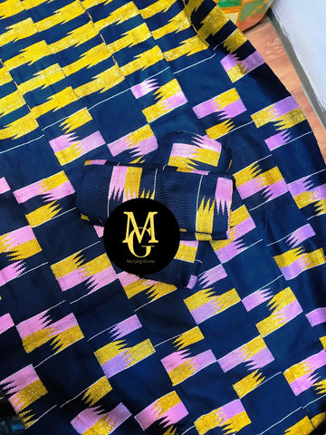 MG Authentic Hand Weaved Kente Cloth A