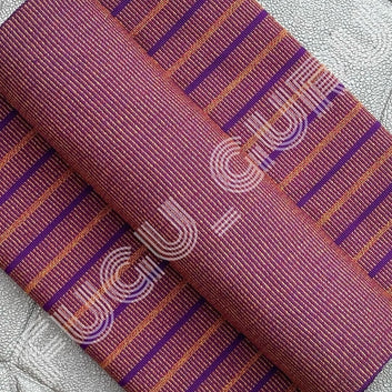 Fugu Guru New Fashion Brand Collection gives highest quality Striped Bonwire Kente Cloth/ FG42