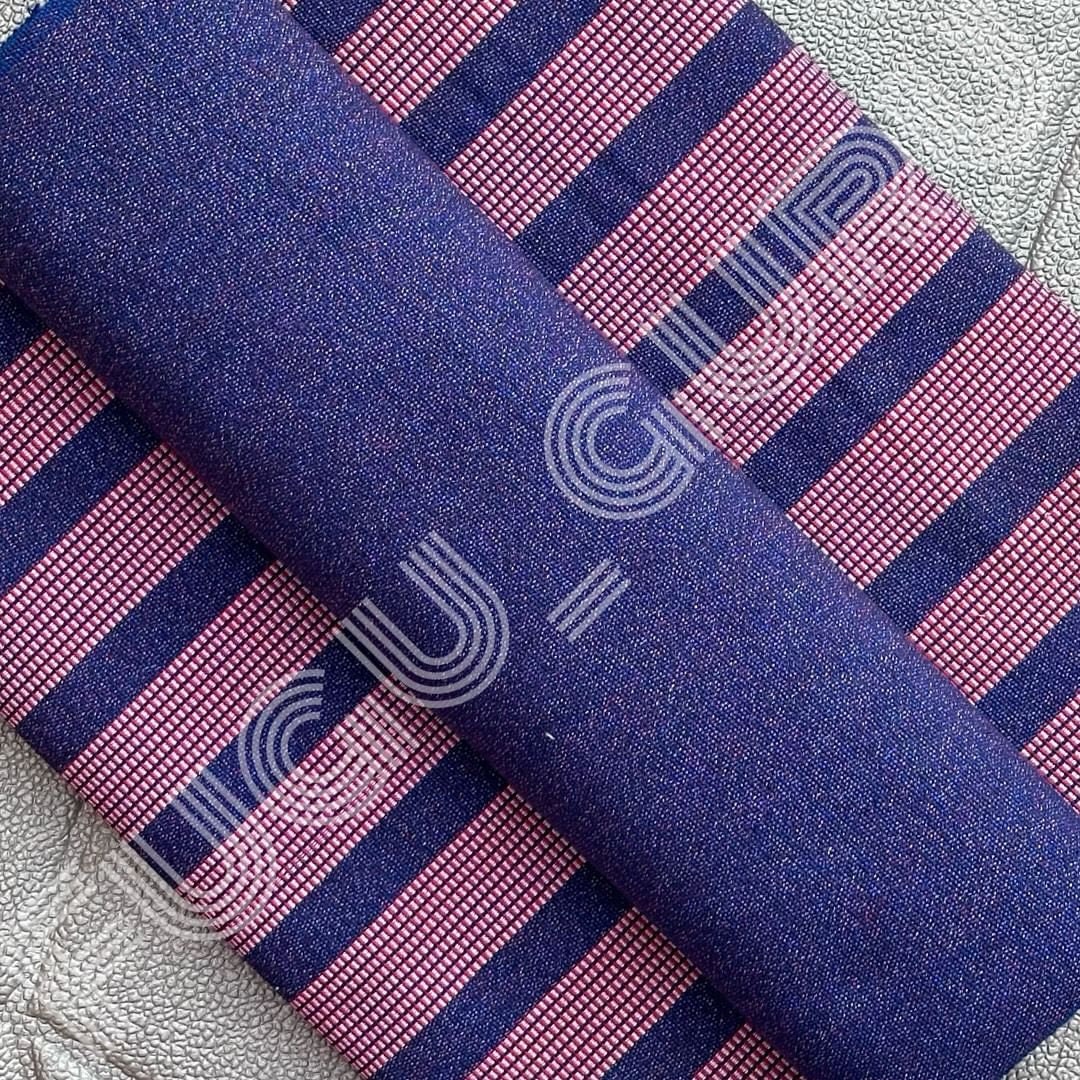 Fugu Guru New Fashion Brand Collection gives highest quality Striped Bonwire Kente Cloth/ FG68