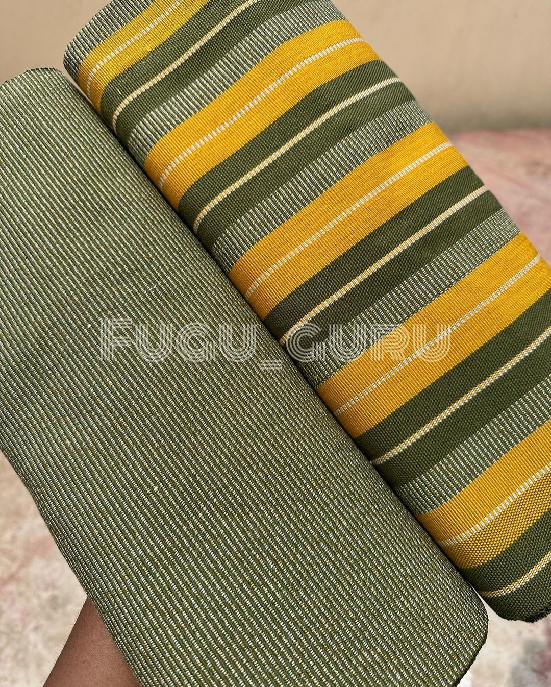 Fugu Guru New Fashion Brand Collection gives highest quality Striped Bonwire Kente Cloth/ FG101